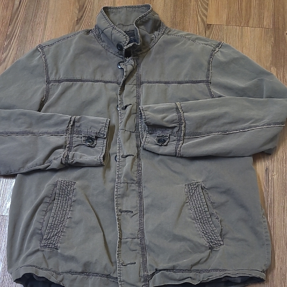 Converse‎ Men's Olive Military Jacket used good condition zise L.